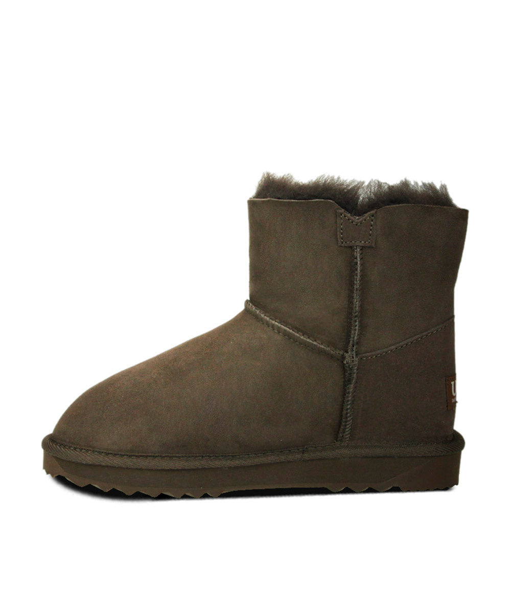 Premium UGG Mini Button Boots for Men - Cozy Winter Boots with Shearling Lining for Indoor & Outdoor Wear