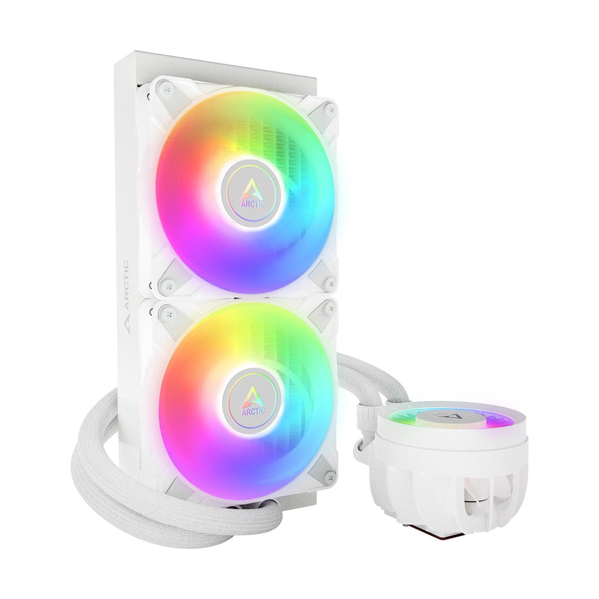 Arctic Liquid Freezer III 240 A-RGB AIO CPU Liquid Cooler - White | High-Performance Cooling for Gaming PCs & Workstations | Perfect for Overclocking & Silent Operation