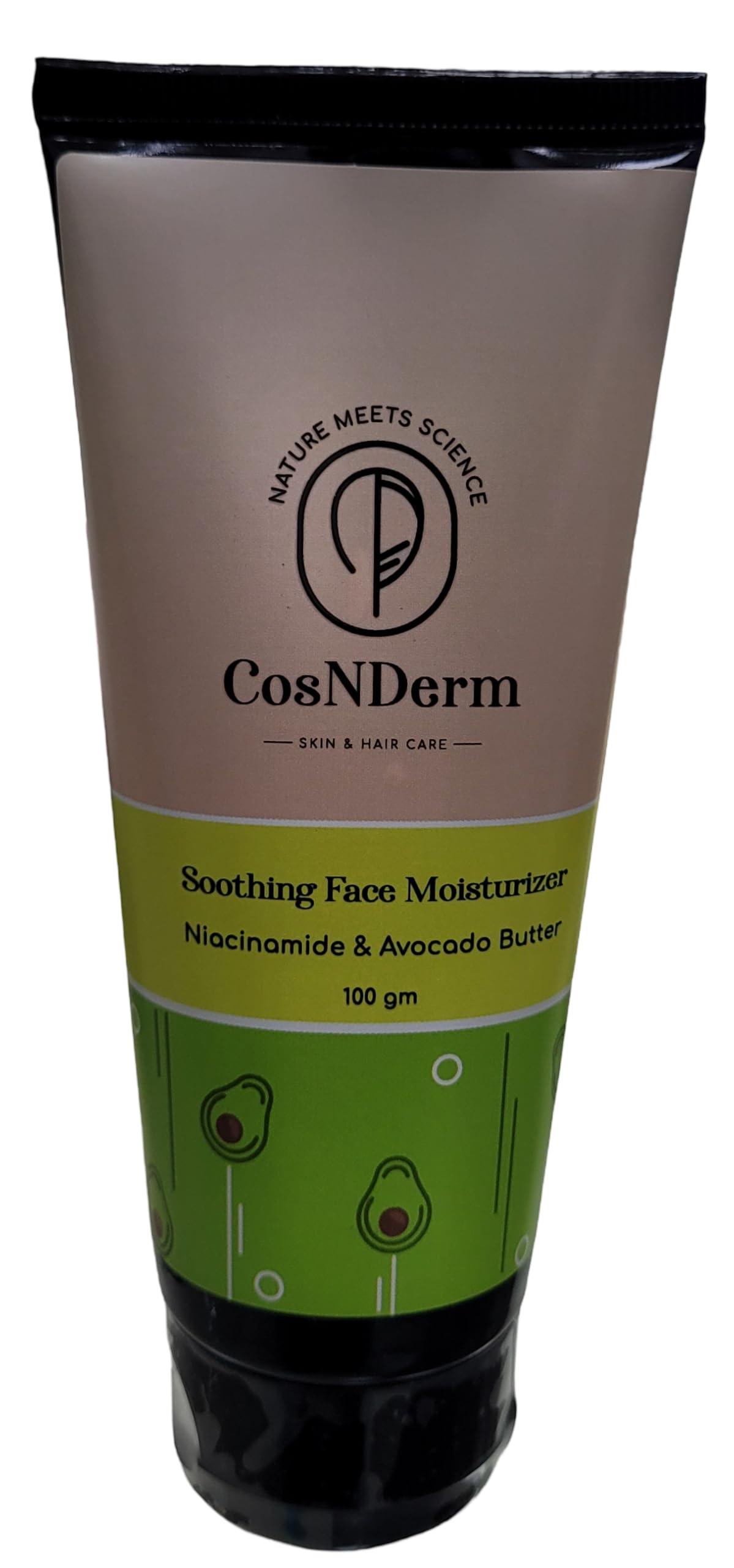 Niacinamide & Avocado Butter Face Moisturizer Cream (3.5 oz) for Dry Skin - Hydrating Face Lotion with 0.5% Salicylic Acid | All Skin Types | Men & Women | Day & Night Use for Glowing Skin