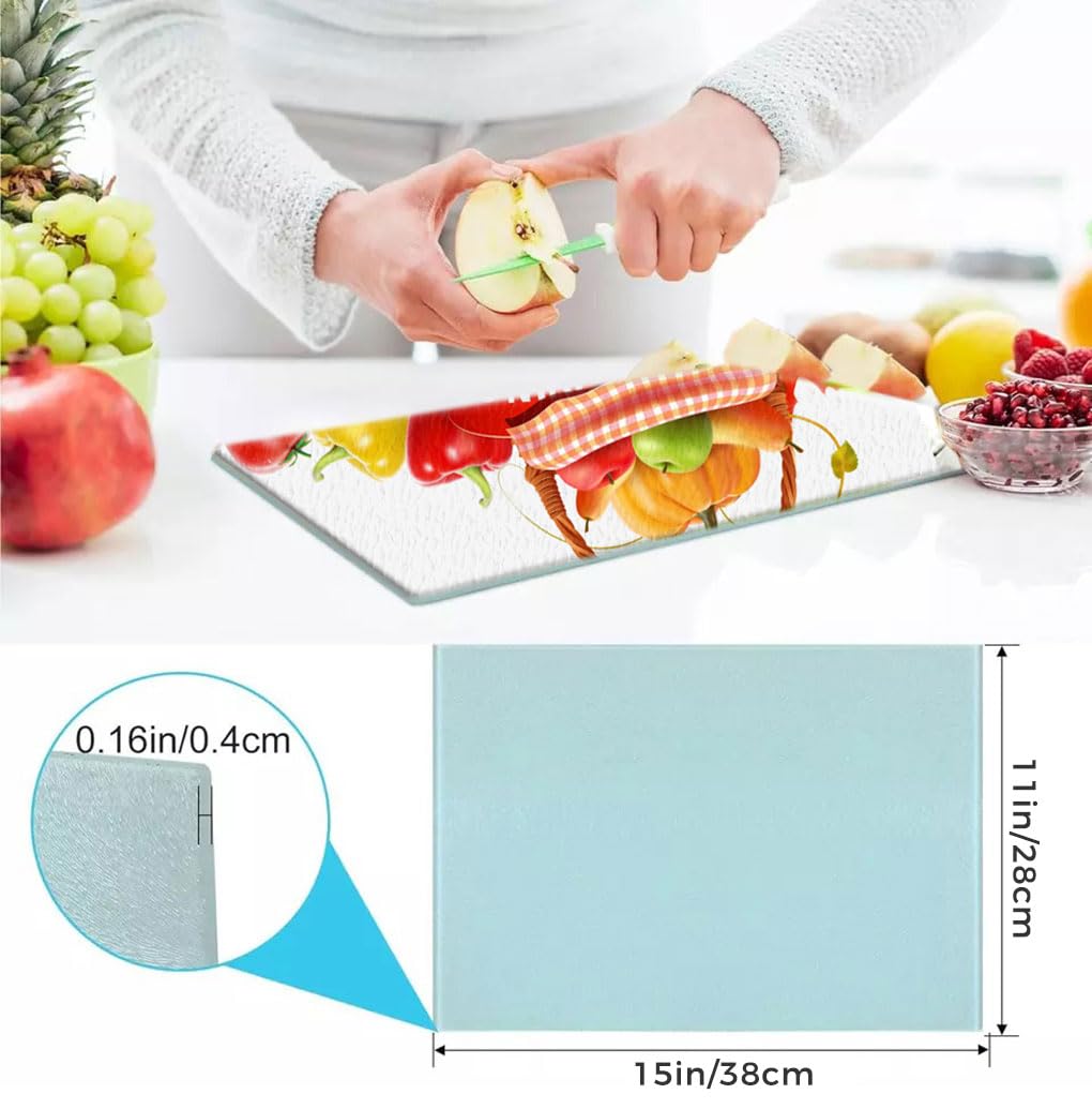 12-Piece Sublimation Ready Tempered Glass Cutting Boards - 15.4