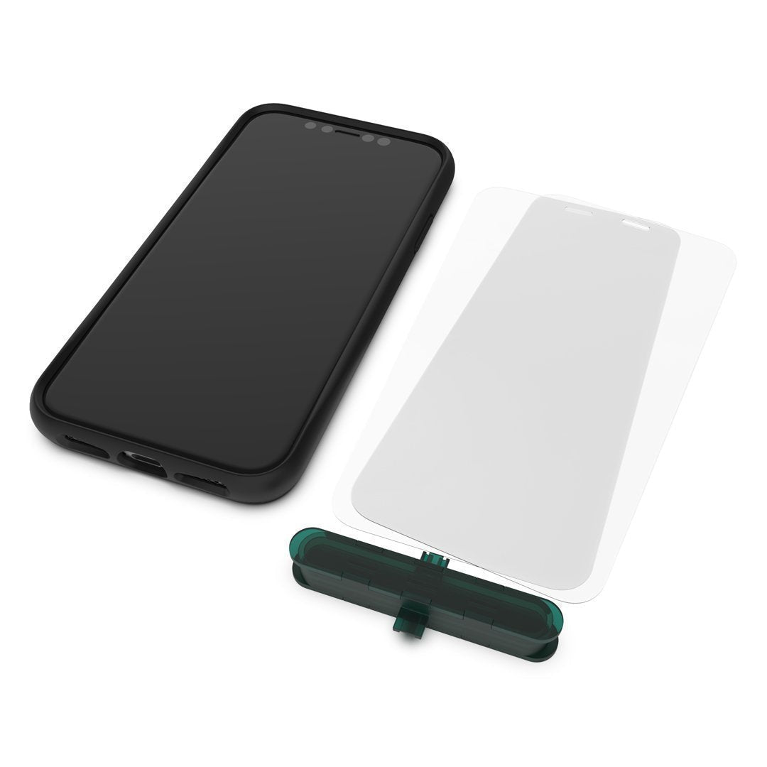 Premium Hybrid Glass Screen Protector (2 Pack) - Shatterproof & Bubble-Free for iPhone 14/13/12 Series | Ultra HD Clarity & Anti-Scratch Protection | Perfect for Work, Travel & Outdoor Activities