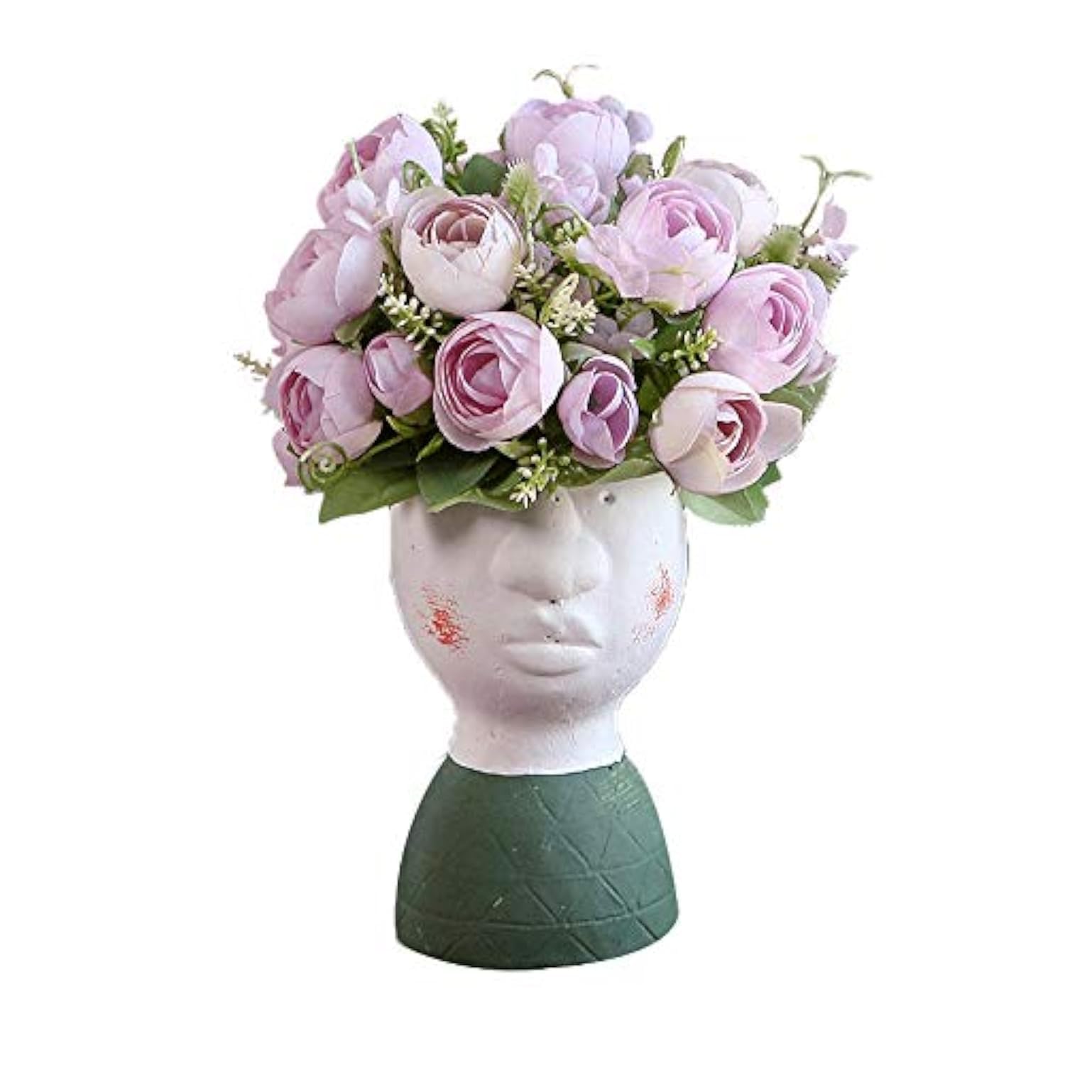 NICOLE Silicone Mold for Head Face Planter - DIY Cute Succulent Cactus Cement Flower Pot Mould - Perfect for Home Garden Decor, Wedding Favors & Handmade Crafts