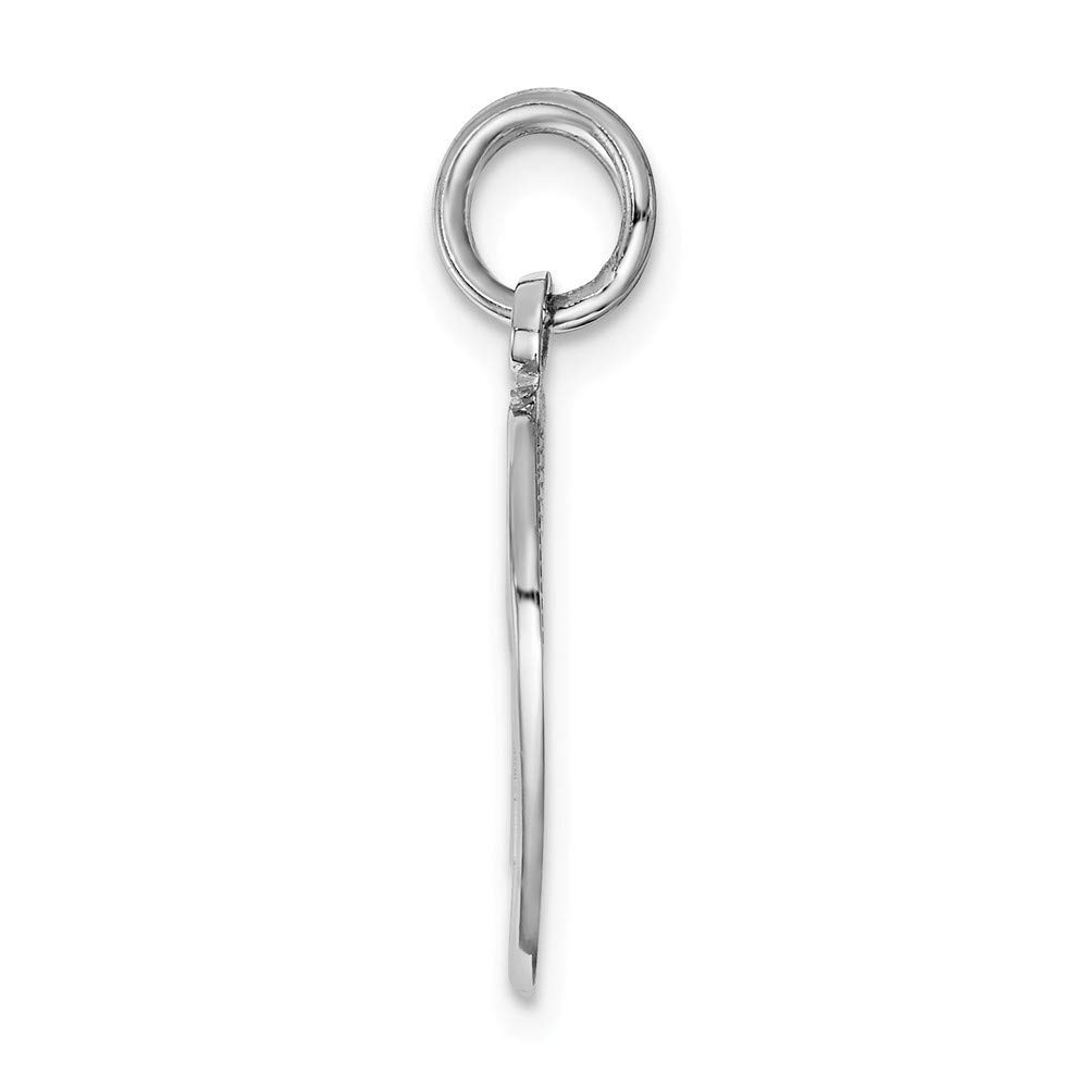 Roy Rose Jewelry 14K White Gold Mother Daughter Heart Charm Set - Perfect for Birthday Gifts, Anniversary Presents & Special Occasions