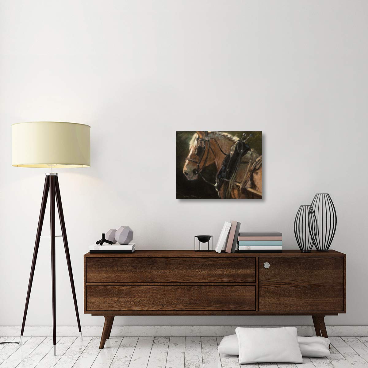 Belgian Plein Air Canvas Art - 28x22 Inch Hand-Painted Landscape Wall Decor - Perfect for Living Room, Bedroom & Office