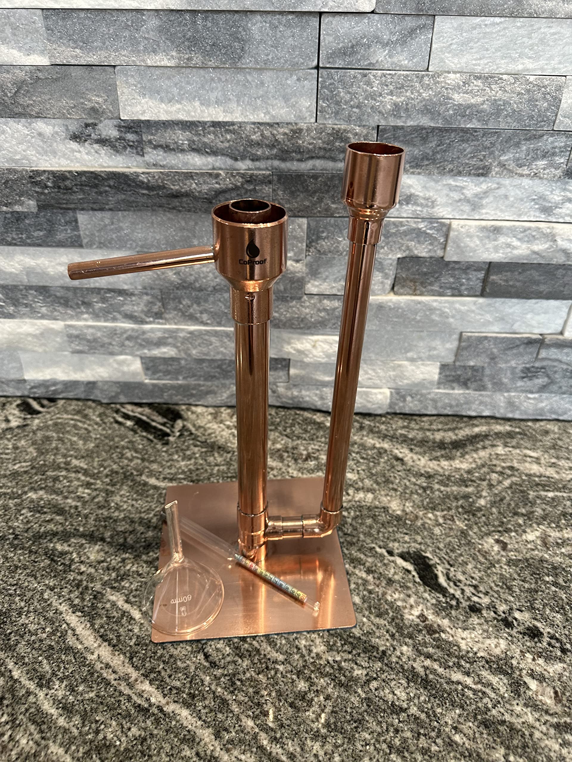 100% Lead-Free Copper Parrot Heads for Air Still Distilling – Perfect for Brewing Beer, Moonshine & Tequila | Includes Funnel & Hydrometer | Ideal for Home Brewing & Craft Distilling
