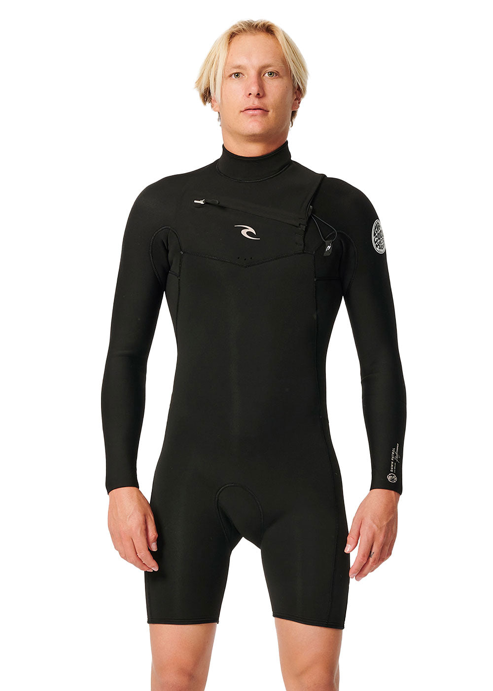 Rip Curl Men's Dawn Patrol Yulex 2mm GBS Chest Zip Long Sleeve Spring Wetsuit - Perfect for Surfing, Diving & Water Sports in Cool Conditions