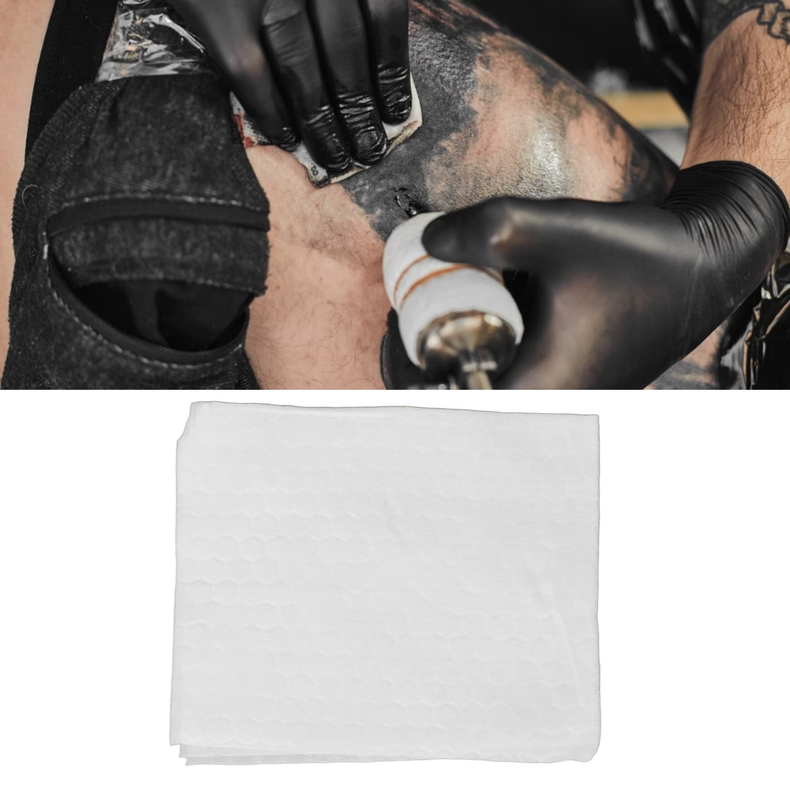 100pcs Disposable Cotton Wipes - Ultra Soft & Highly Absorbent for Tattoo Aftercare, Makeup Removal, Face Cleansing & Baby Care | Gentle on Skin, Bulk Pack for Home & Salon Use