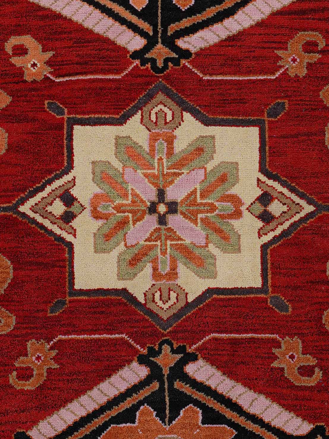 Handmade Farahan Afghan Rug - Premium Hand Knotted Wool Carpet for Living Room, Bedroom & Home Decor