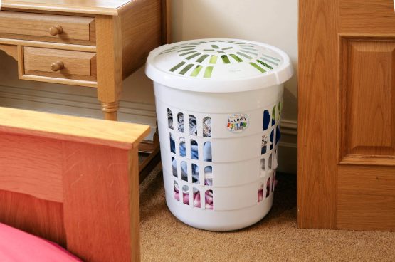 Premium Round Laundry Hamper with Lid - Large Capacity Clothes Basket for Bedroom, Bathroom & Laundry Room Organization - Perfect for Home, Dorm & Apartment Use