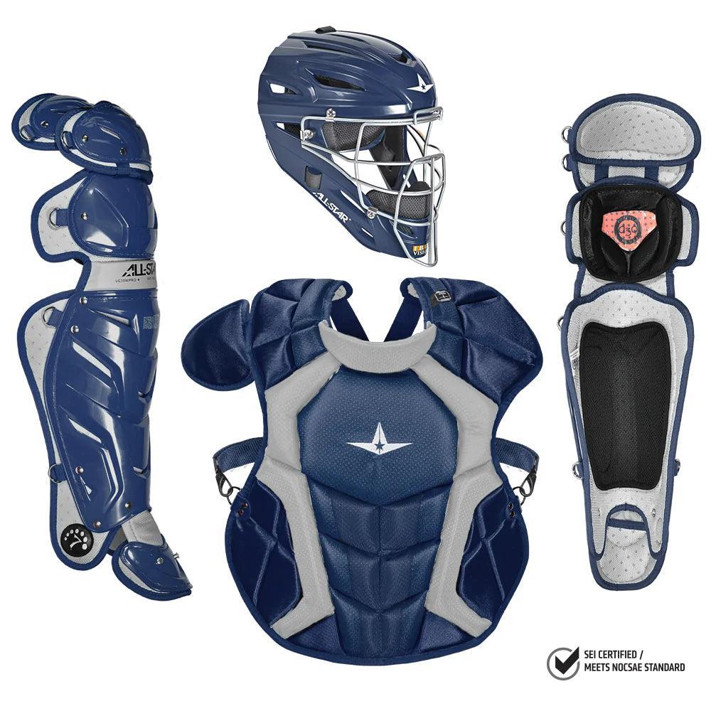 All Star S7 Adult Pro Catcher's Kit - NOCSAE Approved Baseball Gear (CKCCPRO1) | Perfect for Professional & Amateur Catchers - Game & Practice Use