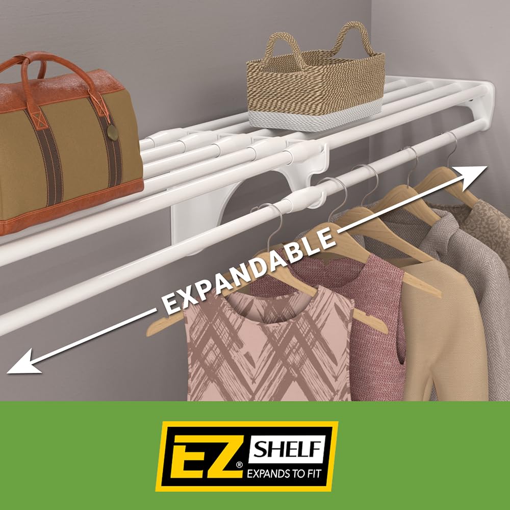EZ Shelf Expandable Closet Shelf (NO Hanging Rod) - 18.5