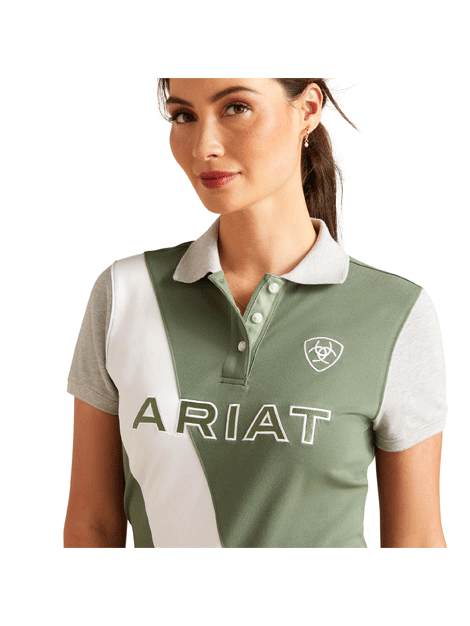 Ariat Taryn Team Polo Shirt for Women - Moisture-Wicking, Breathable Performance Polo for Equestrian, Golf & Outdoor Activities