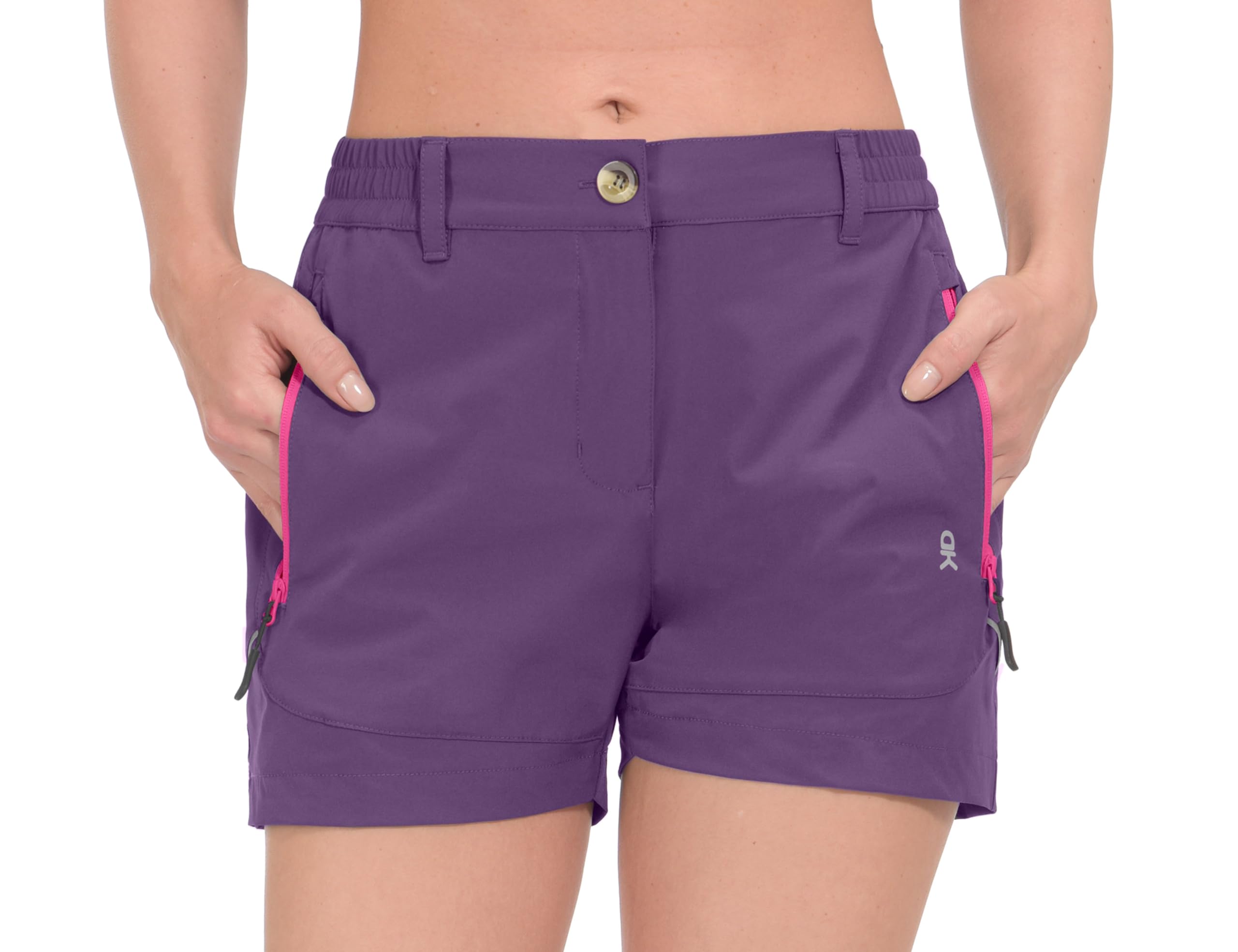 Little Donkey Andy Women's 3.5 Inch Lightweight Stretch Quick-Dry Athletic Shorts - Perfect for Running, Hiking, Golf & Outdoor Activities