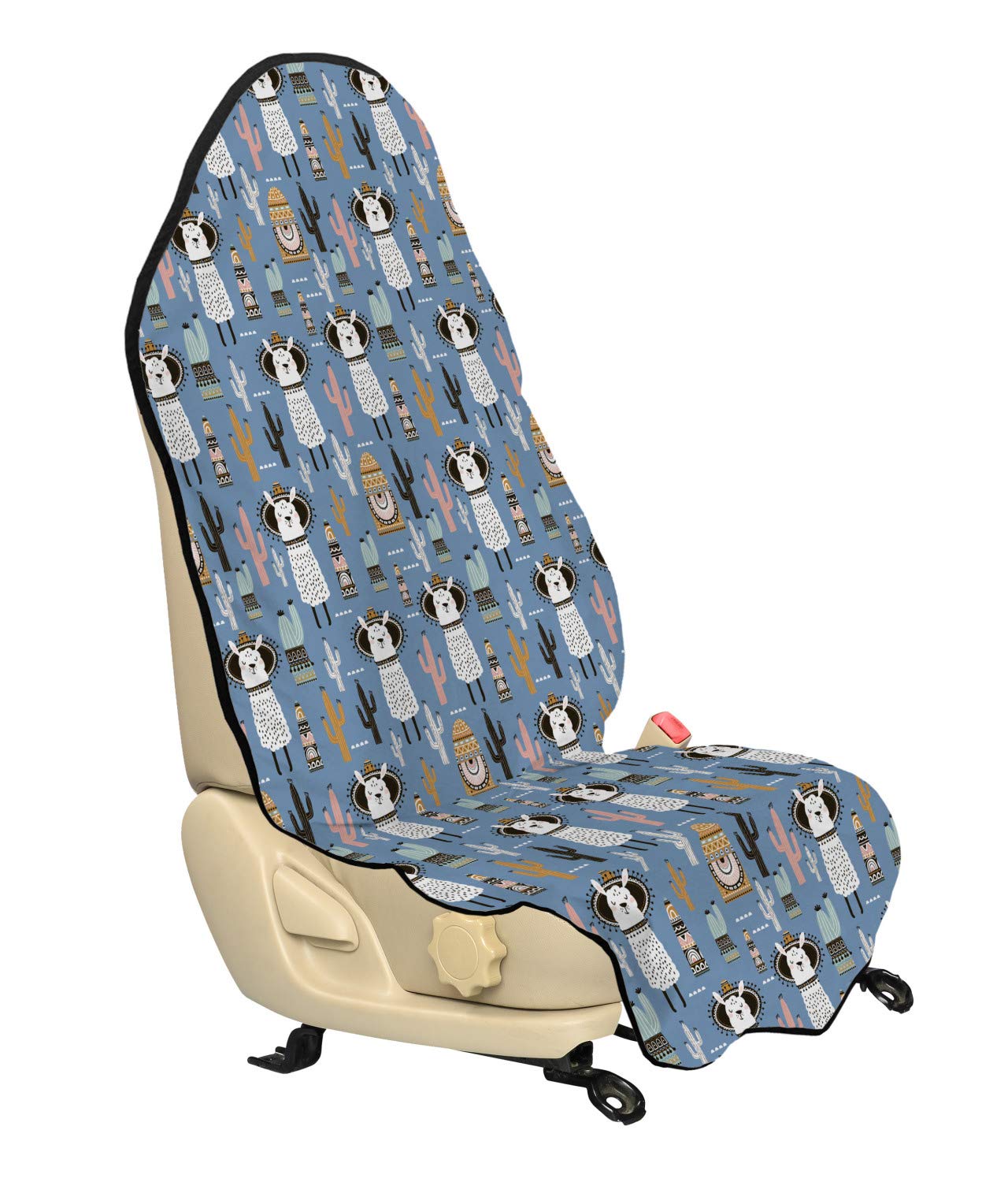 Ambesonne Universal Car Seat Cover Hoodie - Non-Slip Backing, 30