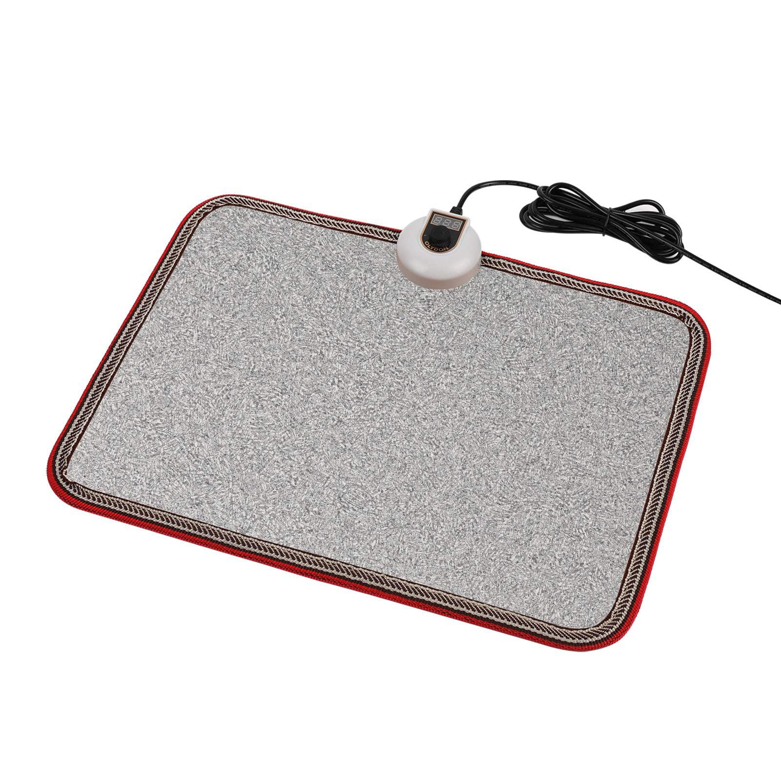 OLYDON Electric Heated Floor Mat - Under Desk Foot Warmer with Adjustable Temperature | Perfect for Home Office, Gaming & Winter Comfort