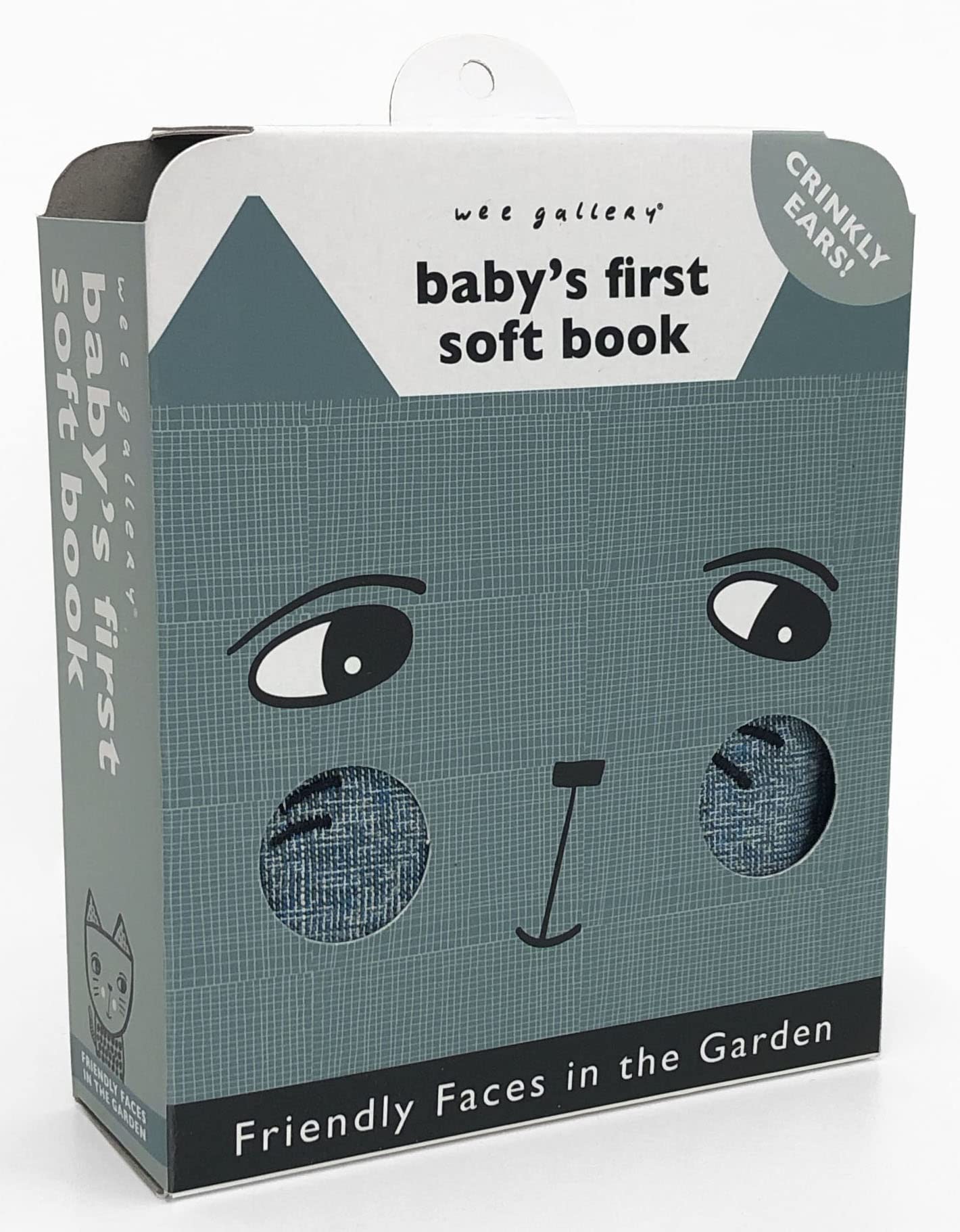 Wee Gallery Cloth Books - Friendly Faces: In the Garden (2020 Edition) | Baby's First Soft Book for Sensory Play & Early Learning | Perfect for Tummy Time, Bedtime Stories & Infant Development