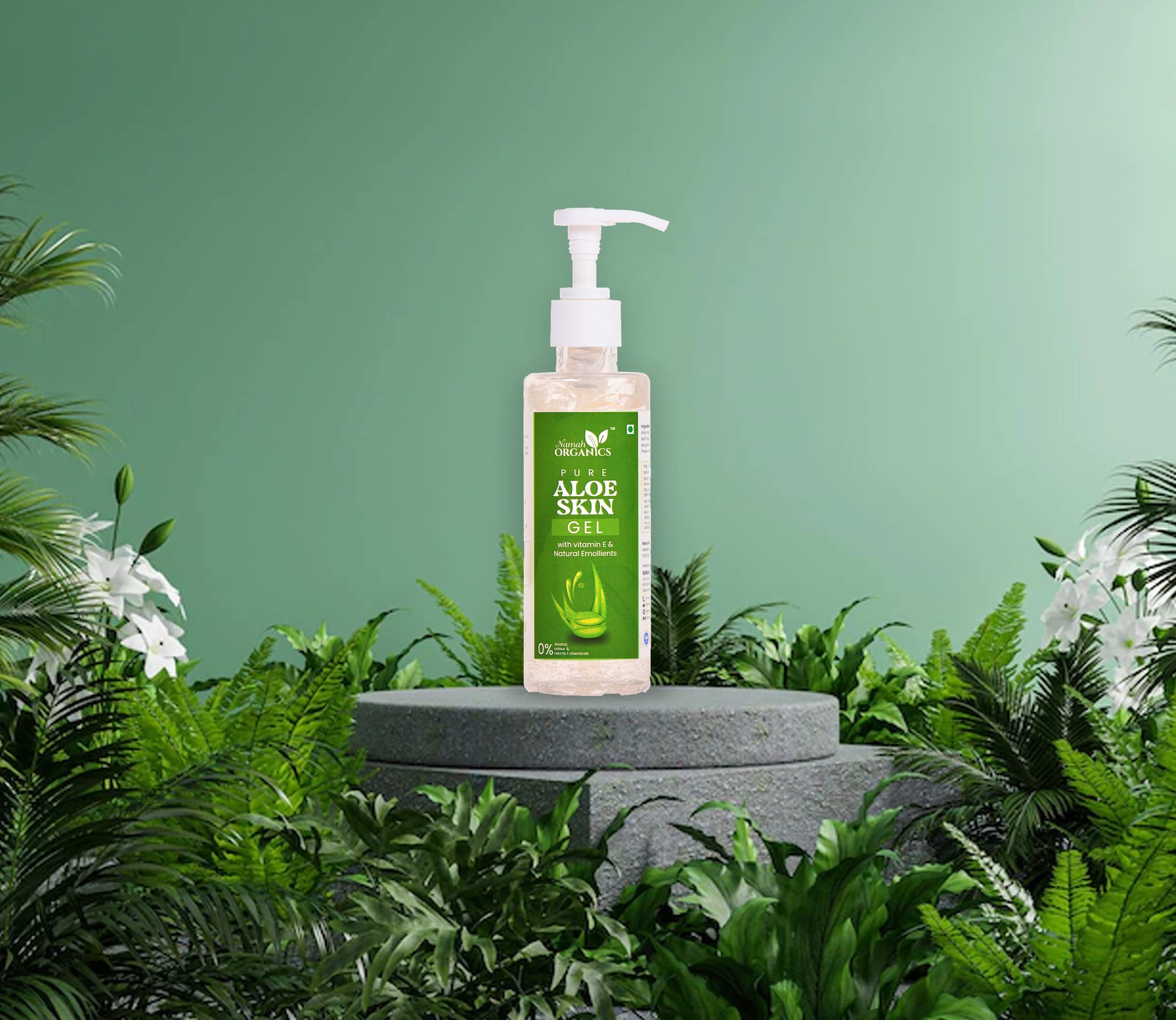 Organic Aloe Vera Gel for Skin & Hair Care - 400g (Pack of 2) | Hydrating Moisturizer, Sunburn Relief, Scalp Treatment | Perfect for Daily Skincare & After-Sun Care