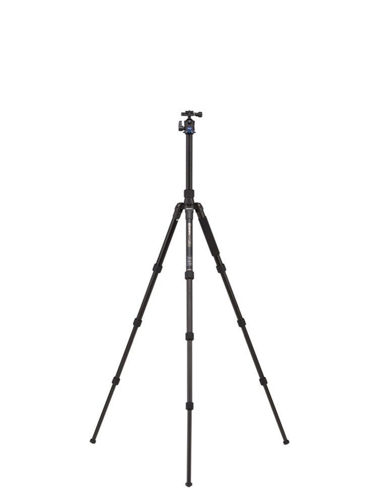 Benro FVY28AIH1 Velocity AL Series 2 Tripod Kit - 4 Section Aluminum Tripod with Twist Lock & IH1 Ball Head (Black) - Perfect for Travel, Photography & Videography