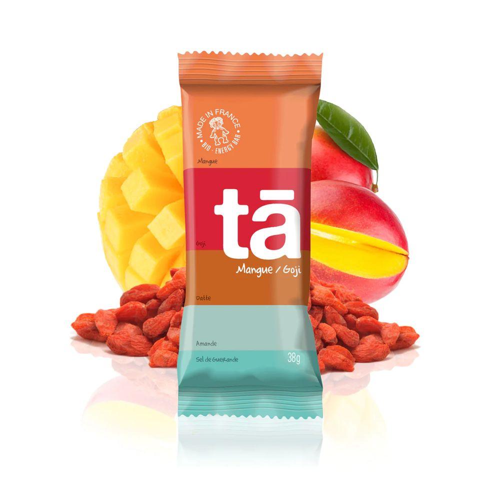 Organic Energy Bar - Mango Goji Flavor | Gluten-Free, Vegan Snacks for Hiking, Workout & On-the-Go Nutrition | High Protein Healthy Food