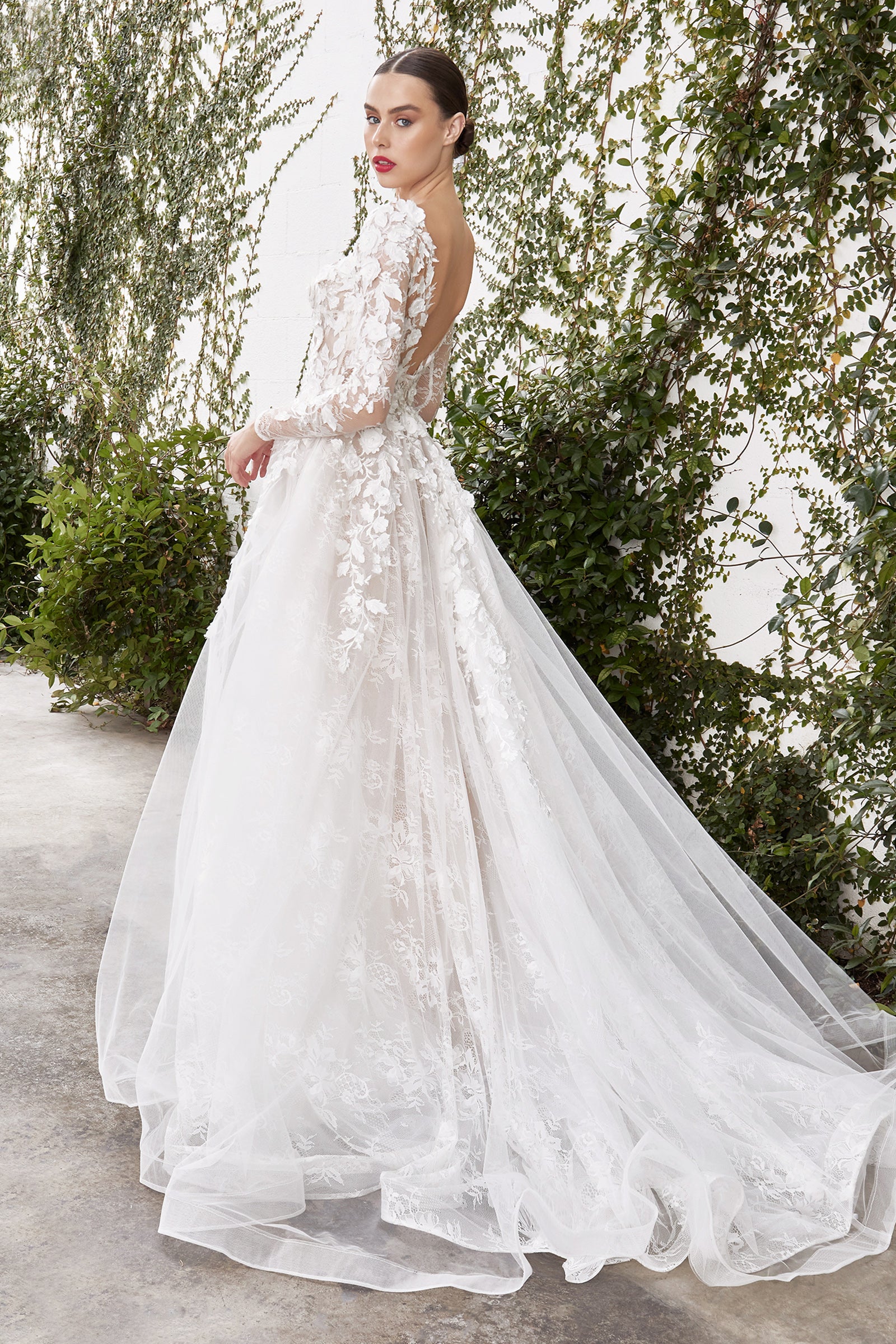 Andrea & Leo Yvaine Wedding Gown A1067W - Elegant Lace Bridal Dress for Church Ceremony & Romantic Beach Weddings