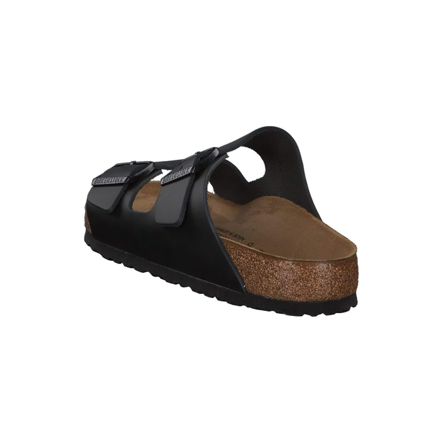 Birkenstock Arizona Soft Footbed Sandals for Men - Black Leather - Size 50 EU (US M) | Comfortable Slip-On Clogs for Casual Wear, Home & Outdoor Use