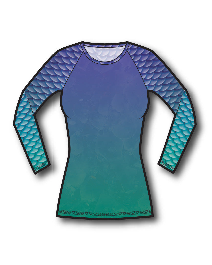 Premium Lapis Rash Guard for Men & Women - UPF 50+ Sun Protection, Quick Dry Swim Shirt - Perfect for Surfing, Swimming, Beach & Outdoor Activities