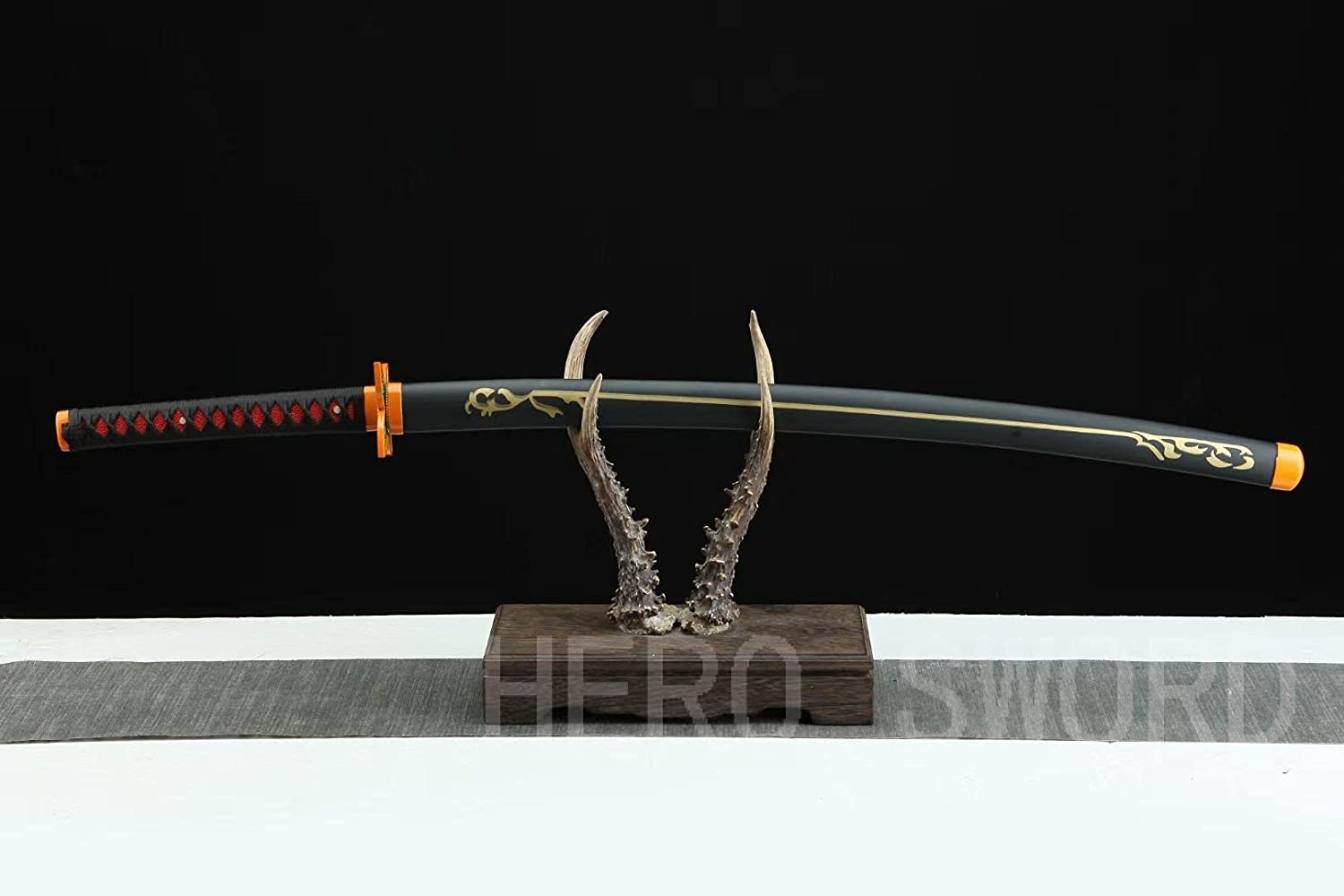 Demon Slayer Sword - Handmade 1060 Carbon Steel Samurai Katana with Full Tang Sharp Blade | Japanese Anime Cosplay Sword | Real Metal Weapon for Collectors, Martial Arts & Anime Enthusiasts | Perfect for Cosplay, Display & Training