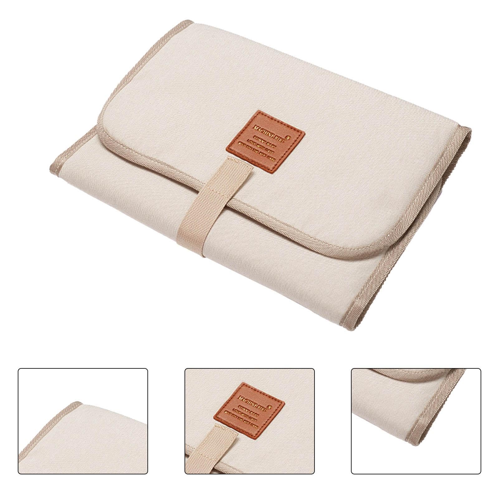 Portable Waterproof Baby Changing Pad - Foldable Diaper Mat with Magic Stickers for Newborns 0-12 Months | Perfect for Travel, Outdoor Trips & Nursery Use