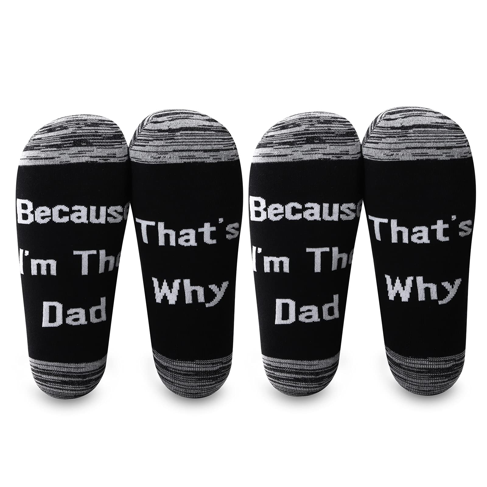 LEVLO Funny Socks for Dad & Mom - 'Because I'm The Papa/Nana That's Why' Novelty Gift Socks - Perfect for Father's Day, Mother's Day, Christmas & Birthday Presents - Great for Grandparents, Family Gatherings & Casual Wear