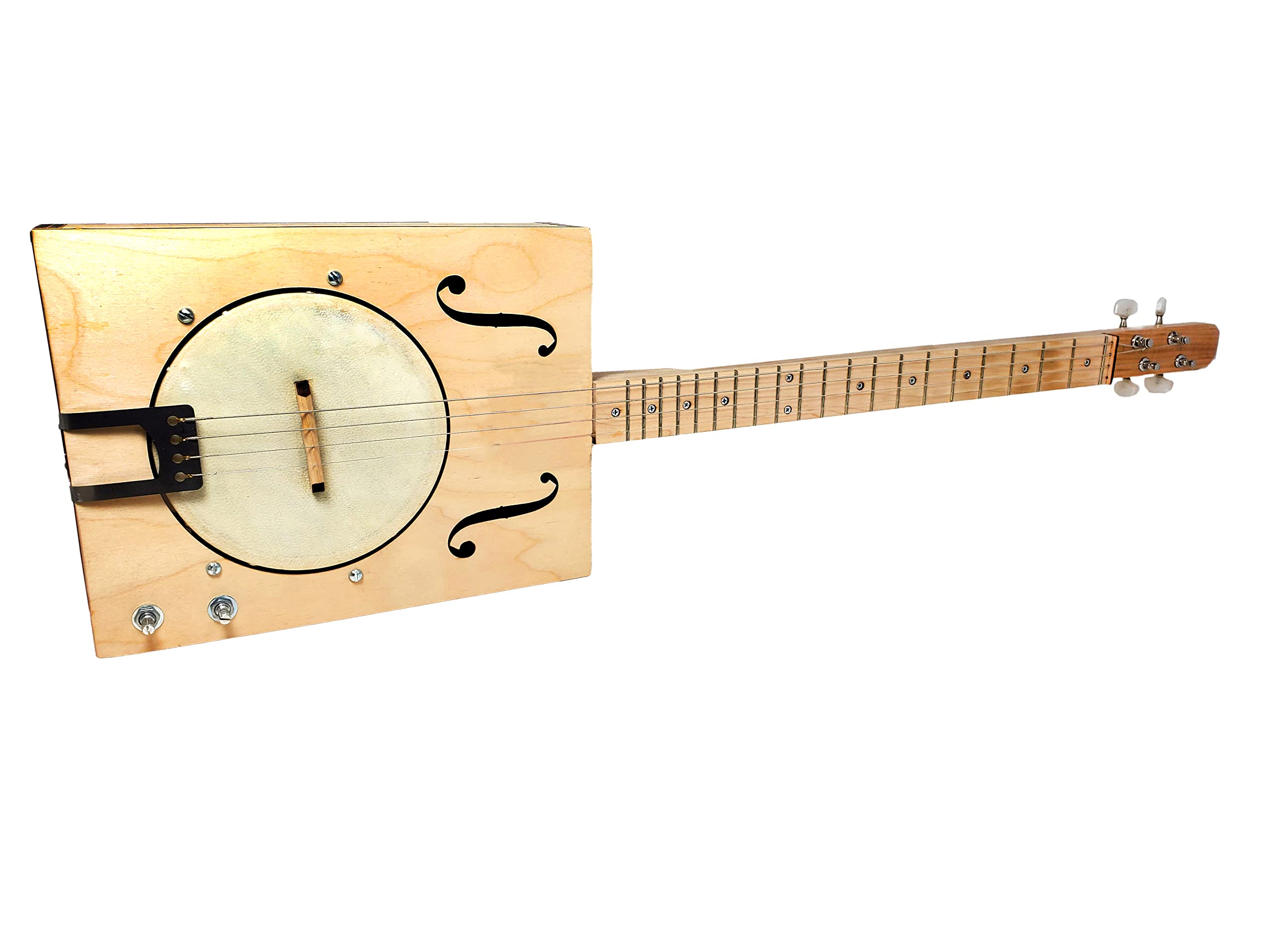 4-String Country Roads Banjo Kit - Authentic Mountain Banjo Sound for Beginners & Bluegrass Music (Perfect for Campfire Jams, Folk Performances & Music Lessons)