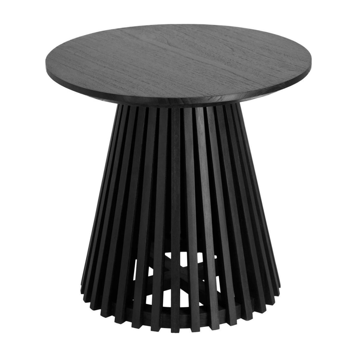 Round Side Table - Modern Accent Table for Living Room, Bedroom, or Office - Sturdy Wood End Table with Versatile Home Decor Use