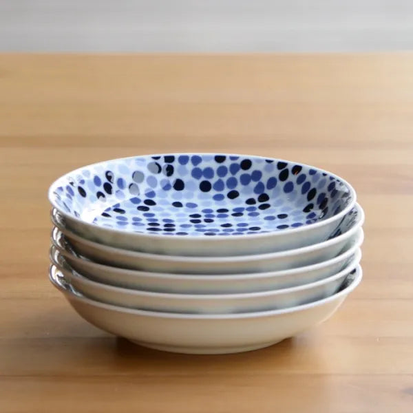Premium Japanese Hasami Yaki Small Plate Set - 7-Piece Ceramic Dish Collection with Various Traditional Patterns | Ideal for Sushi, Appetizers & Home Decor