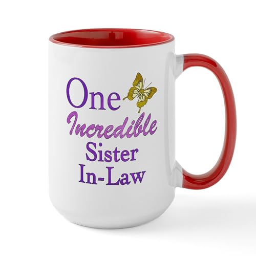 White/Red Inside - One Incredible Sister In Law Large Mug