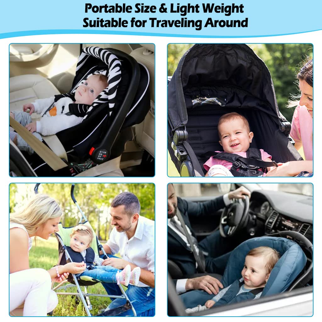 KAKIBLIN Upgraded Baby Neck Pillow for Car Seat & Pushchair - Soft Toddler Head and Neck Support Travel Pillow (Unicorn Design) - Perfect for Long Trips, Stroller Rides & Airplane Travel