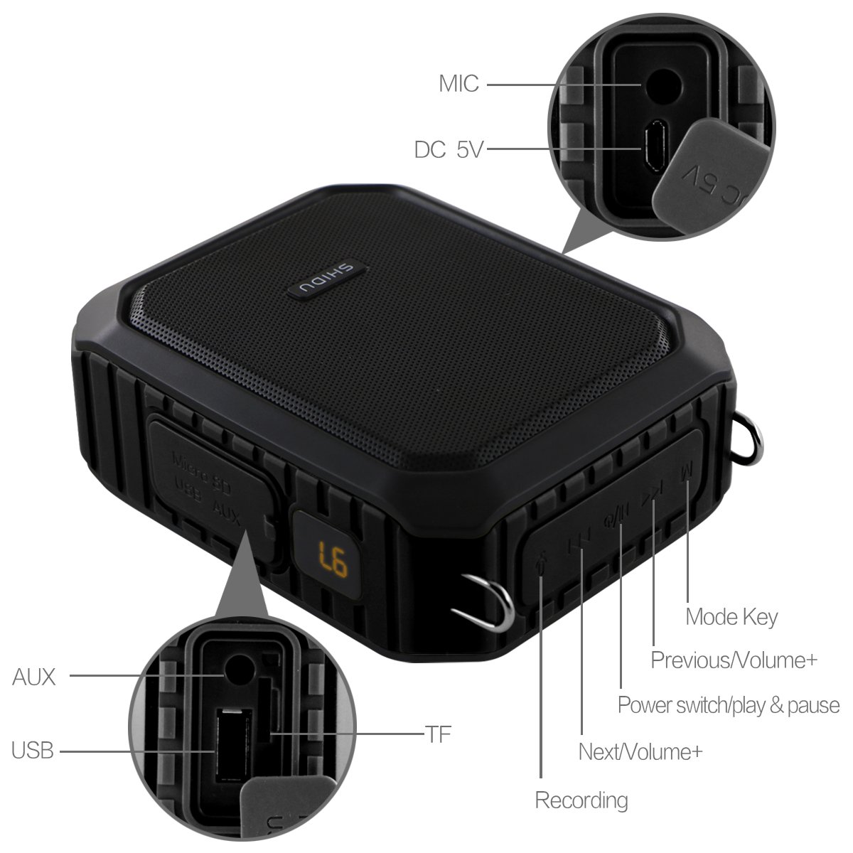 **Wireless Voice Amplifier with Bluetooth 5.3 | 18W Portable PA System, Rechargeable Megaphone & Speaker - Waterproof, Waist Clip - Ideal for Teachers, Tour Guides, Presentations, Outdoor Events & Public Speaking**