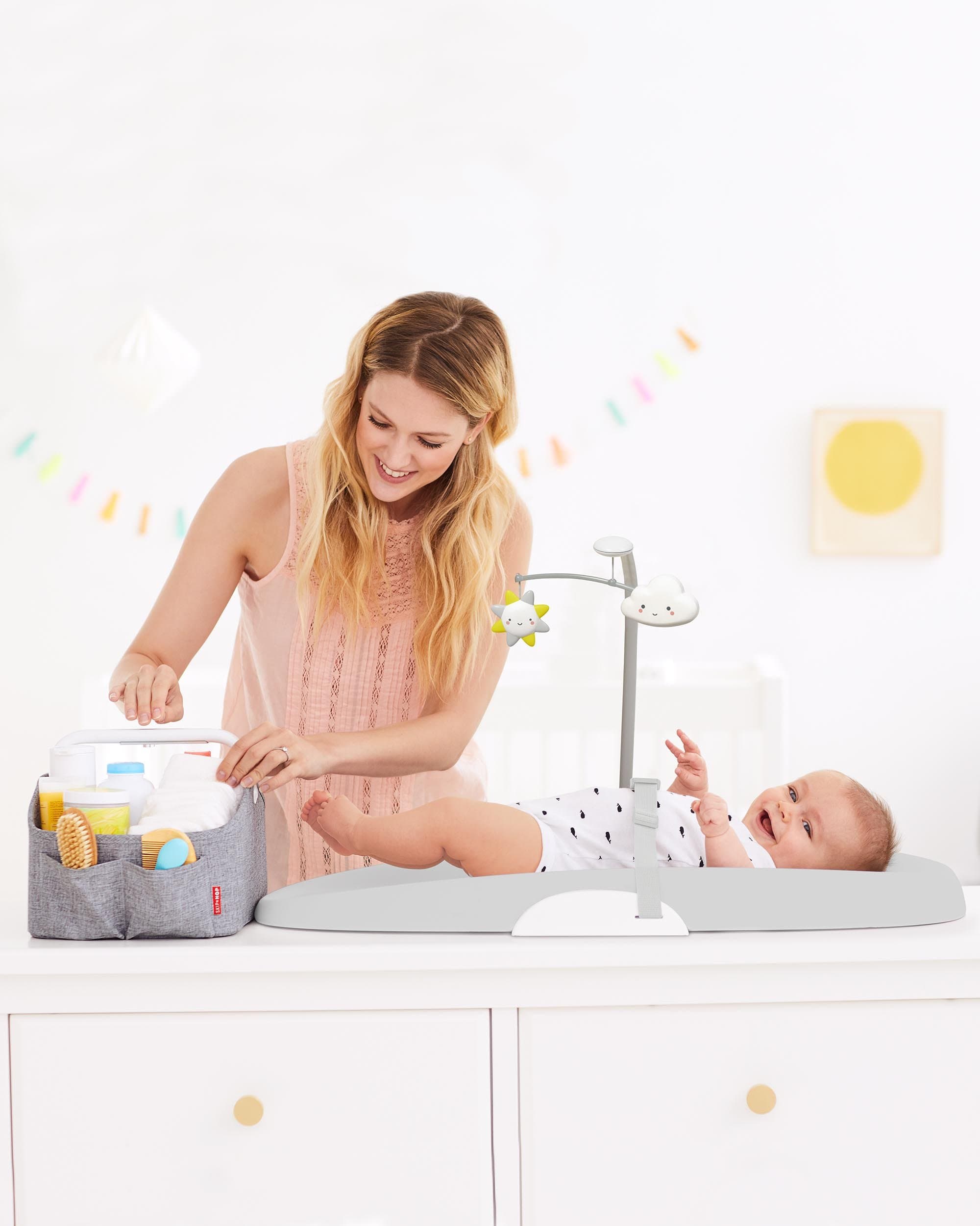 Skip Hop Wipe Clean Changing Pad - Waterproof Baby Diaper Changing Mat for Nursery & Travel - Easy to Clean Portable Changing Station for Newborns & Infants | Perfect for Home, Daycare & On-the-Go Parents