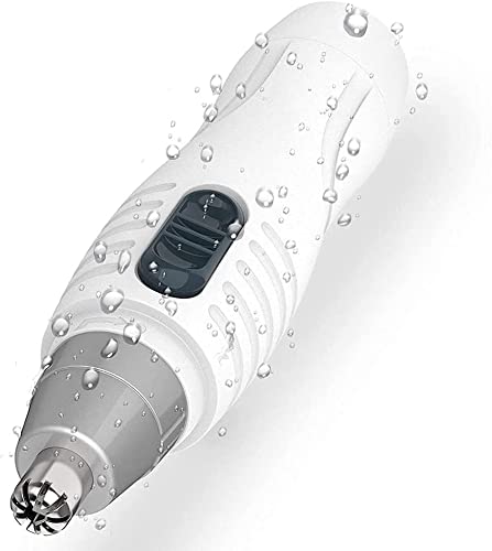 Smity Nose Hair Trimmer - 360° Rotating Painless Ear & Eyebrow Trimmer for Men | Battery-Powered Grooming Shaver (Black) | Perfect for Travel, Home & Office Use