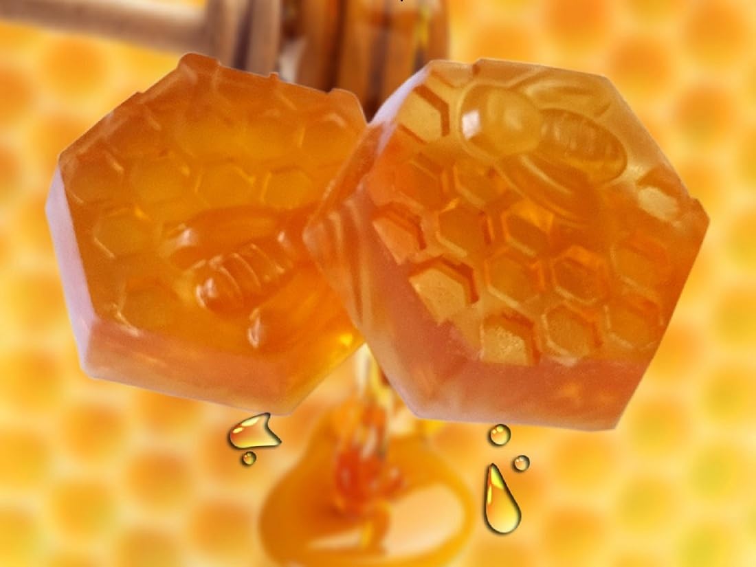 Handmade Pure Natural Honey Soap Bar - 65g (Pack of 2) | Moisturizing & Nourishing for Dry & Sensitive Skin | Perfect for Daily Face & Body Cleansing, Gift Sets & Spa Days