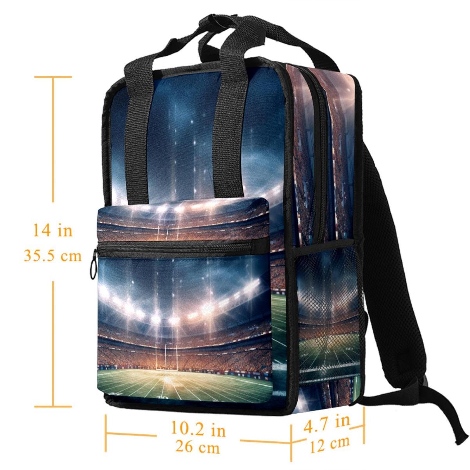Best Travel & Work Backpack for Men & Women - Durable Laptop Backpack with USB Charging Port - Perfect for Commuting, School, Hiking & American Football Games