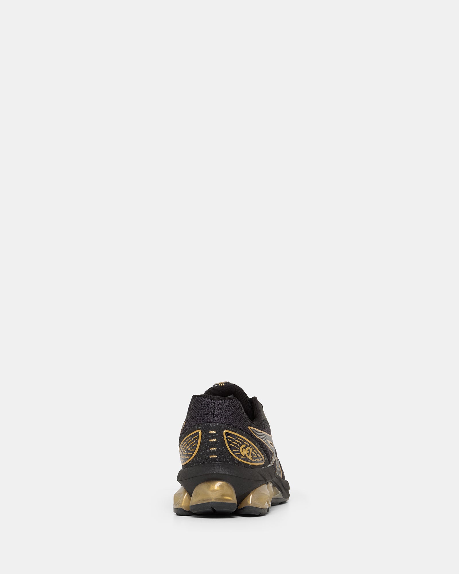 ASICS Gel Quantum 180 VII Grade School Running Shoes - Black/Pure Gold - Lightweight & Cushioned for Kids' Sports & Daily Wear