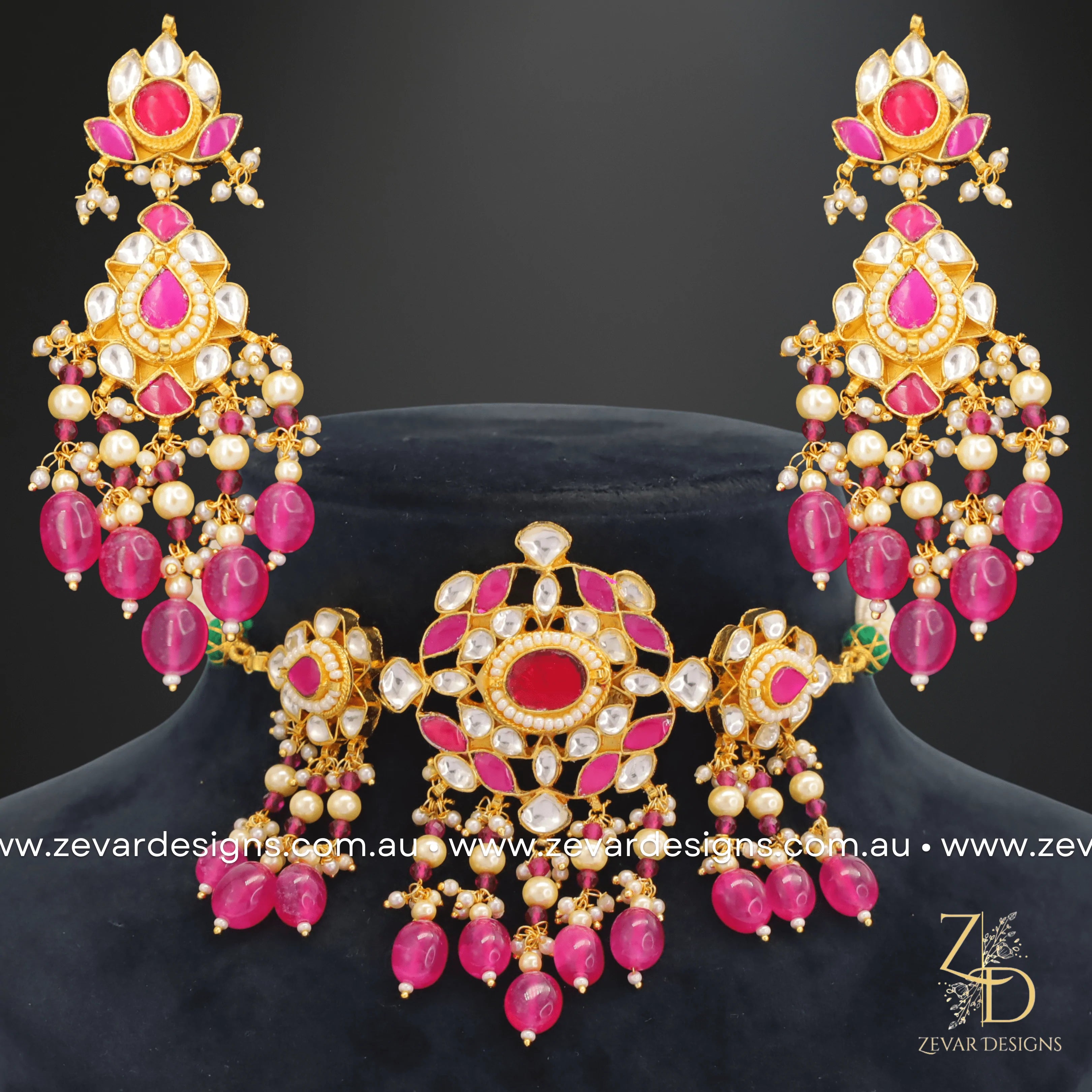 Elegant Pachi Kundan Choker Necklace Set for Women - Perfect for Weddings, Parties, and Special Occasions