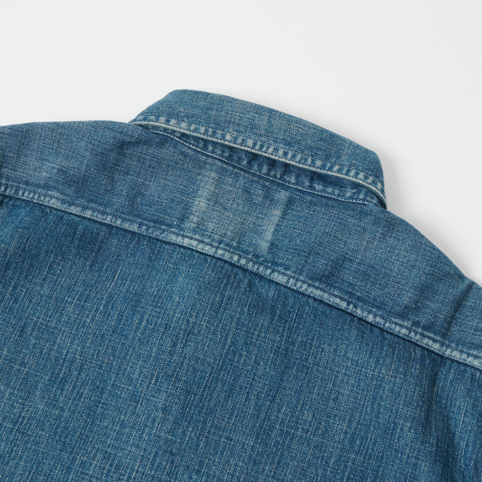 Full Count 4890HW Denim Work Shirt - Heavyweight Selvedge Cotton - Hand Wash Only - Perfect for Workwear & Casual Outfits