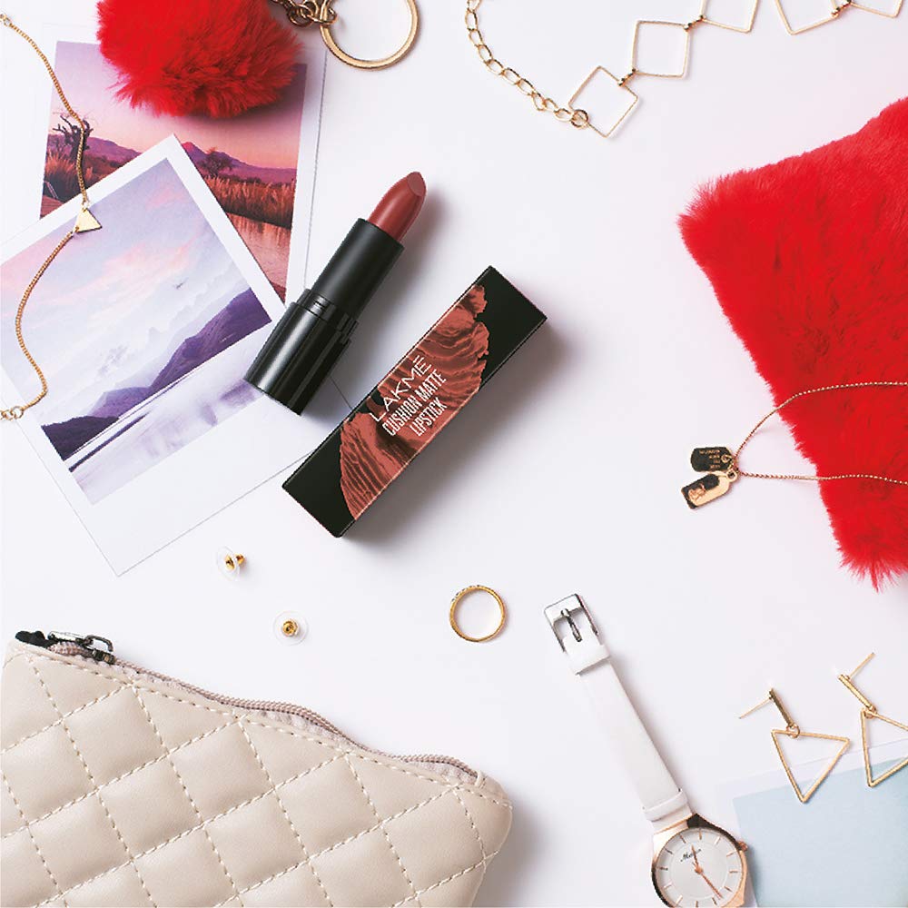LAKMÉ Forever Matte Lipstick with French Rose Oil Extracts - Nude Toast (4.5g) | Long-Lasting, Hydrating Lip Color for Everyday Wear & Special Occasions
