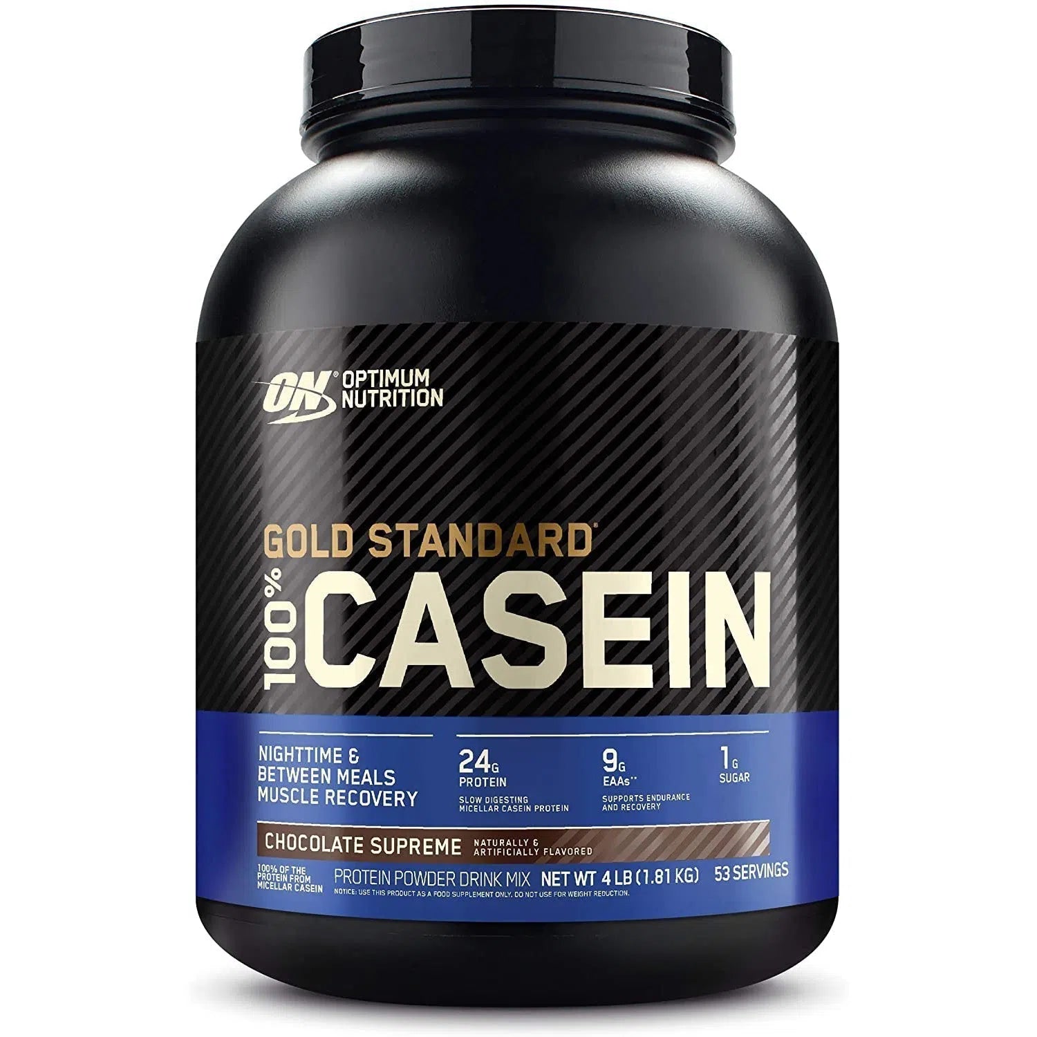 Optimum Nutrition Gold Standard 100% Casein Protein Powder - Slow Digesting Muscle Recovery Supplement for Nighttime Use & Post-Workout - Chocolate Flavor (2 lbs)