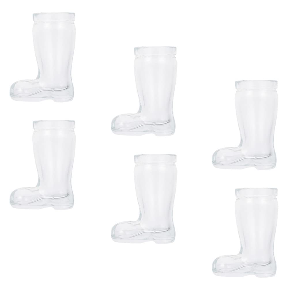 UPKOCH 6-Piece Mini Cowboy Boot Shot Glass Set - Western Themed Drinking Glasses for Parties, Bachelorette & Bachelor Celebrations - Perfect for Country Bars, Western Weddings and Cowboy-Themed Events