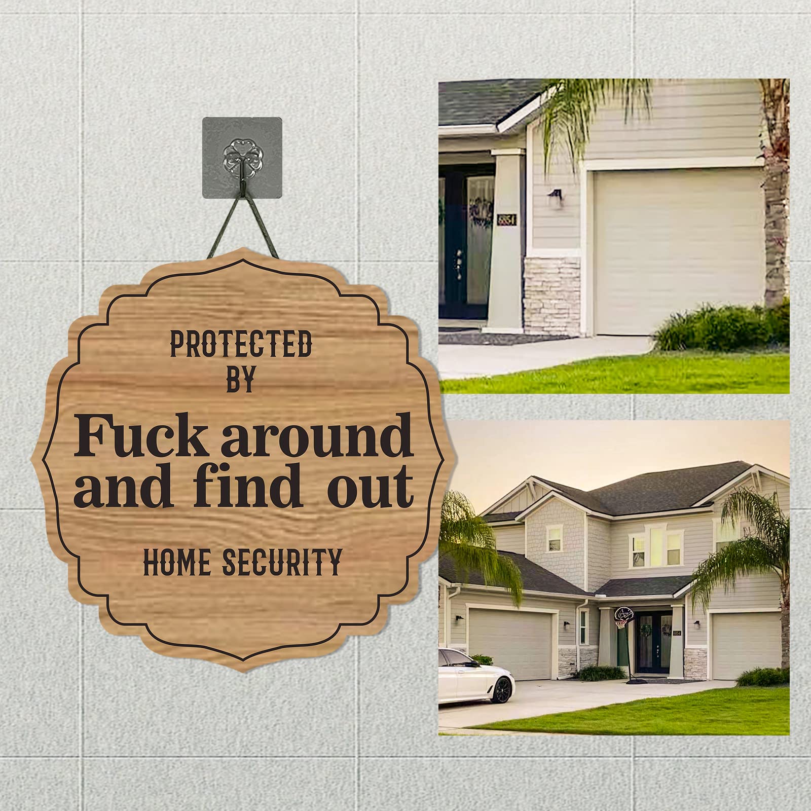 2PCS Yard Signs - Durable 'Fuck Around and Find Out' Home Security Signs for Outdoor Protection | Perfect for Front Yard, Driveway & Property Security