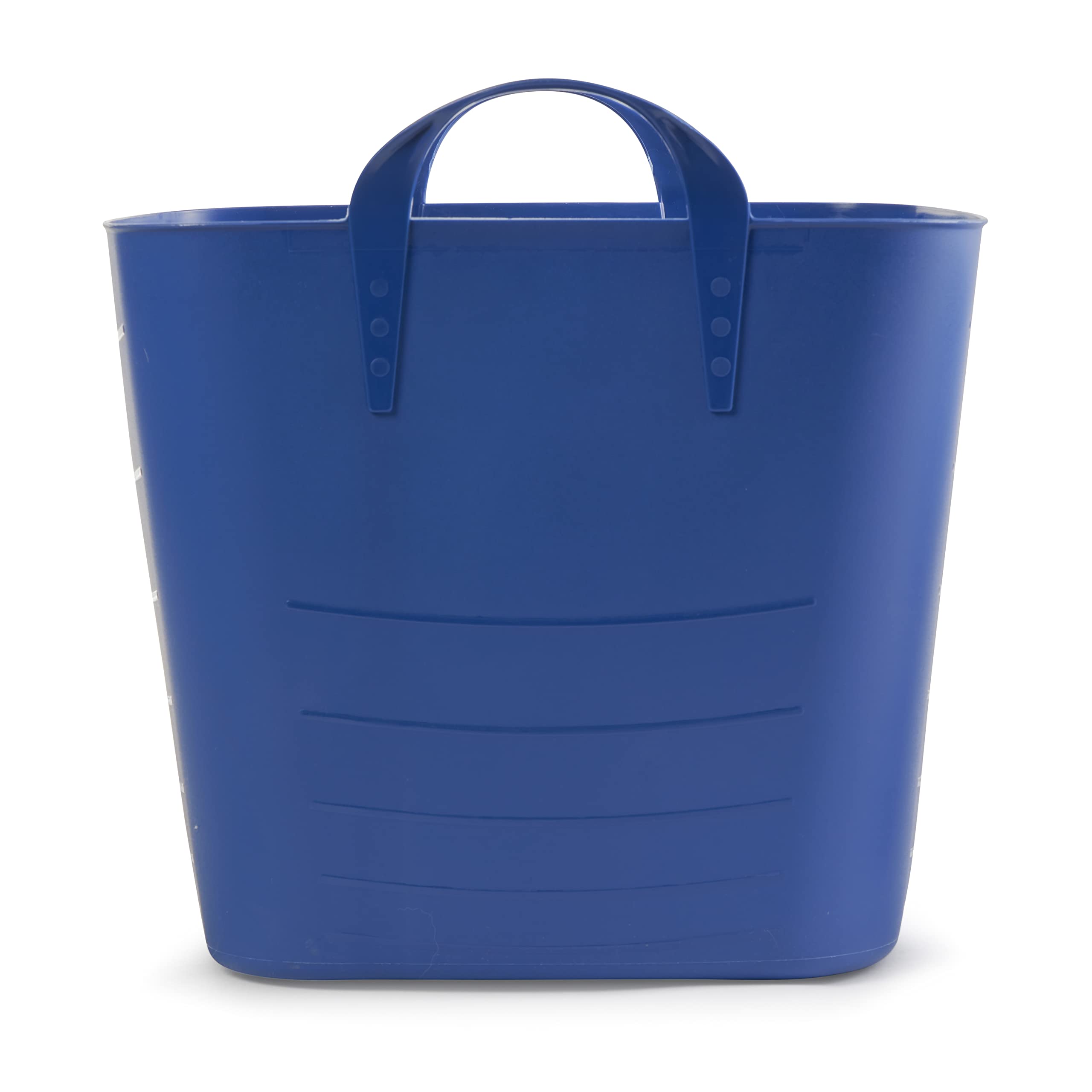 25 Liter (6.6 Gallon) Heavy-Duty Plastic Storage Bins - Set of 18 Blue Totes for Home Organization, Garage Storage & Moving Supplies | Stackable & Durable Containers