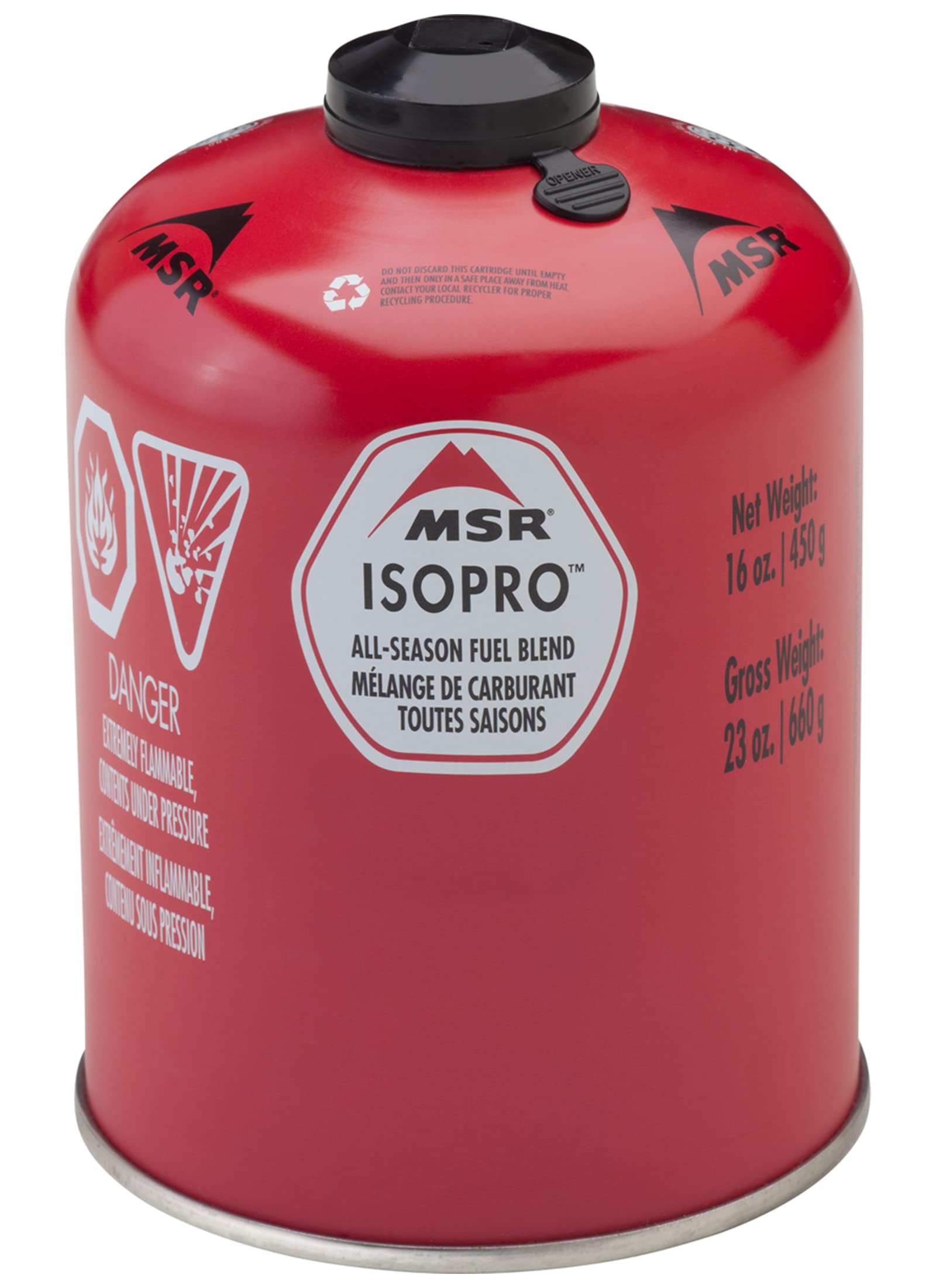 MSR IsoPro Fuel Canister - Lightweight Camping Fuel for Backpacking, Hiking & Outdoor Cooking | Perfect for Portable Stoves in Wilderness Adventures