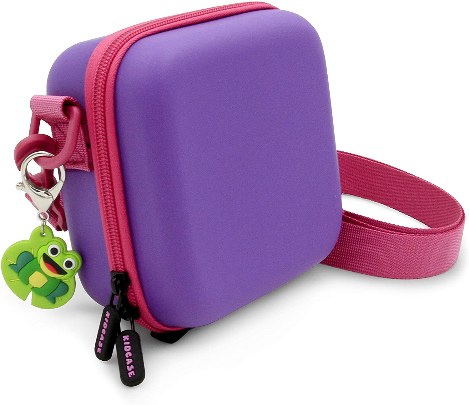 CASEMATIX Waterproof Travel Camera Case for Little Tikes Tobi 2 Director's Camera - Protective Storage for Camera, Tripod & Charging Cable - Durable Purple Camera Bag for Kids Travel, Outdoor Adventures & School Projects