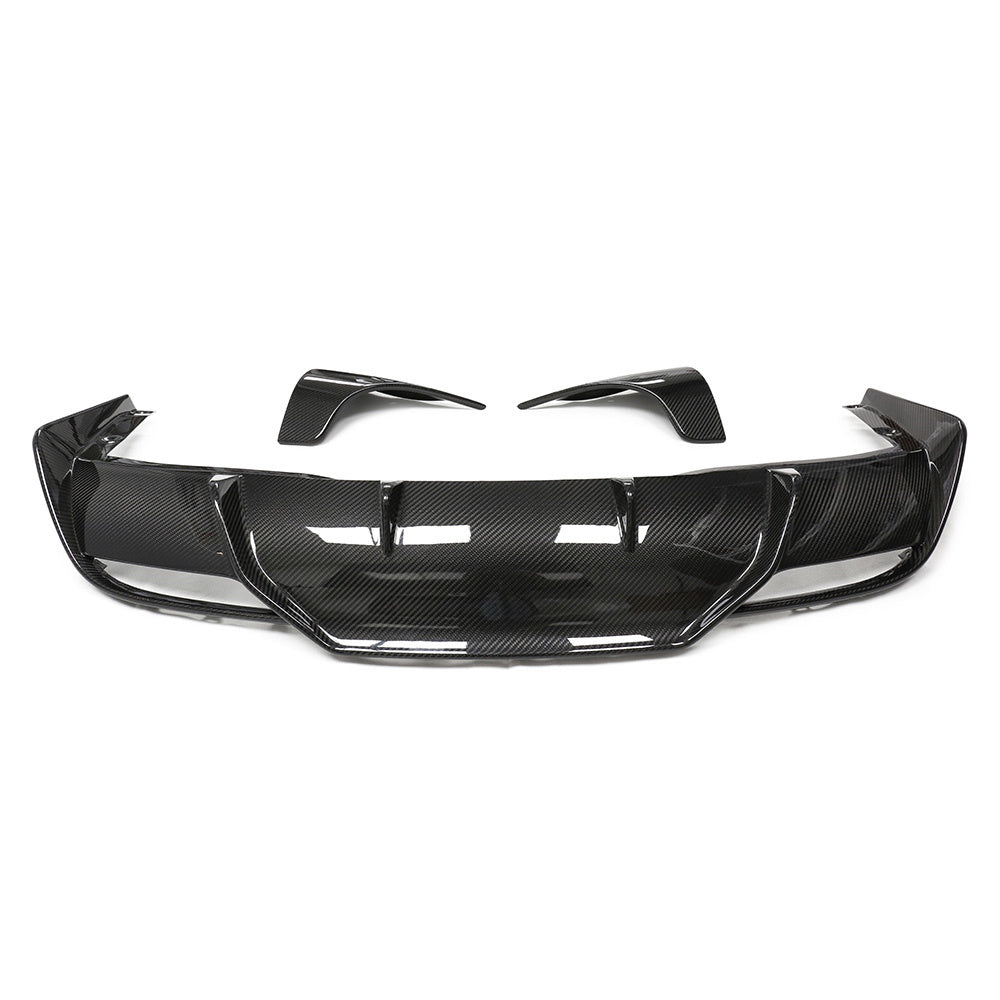 Premium Real Carbon Fiber Rear Diffuser for Tesla Model 3 2024+ - OEM Fit Aerodynamic Upgrade Kit (Standard & Long Range Models) | Enhance Performance & Style for Street Racing & Car Shows